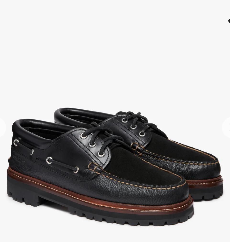 1876 Camp Moc Black Leather & Suede