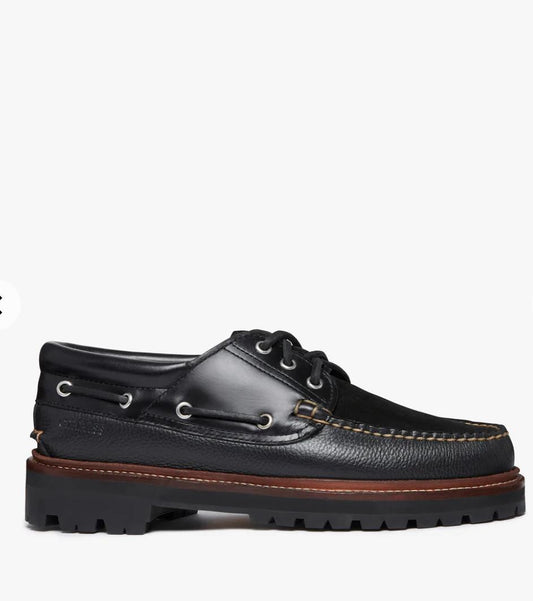 1876 Camp Moc Black Leather & Suede