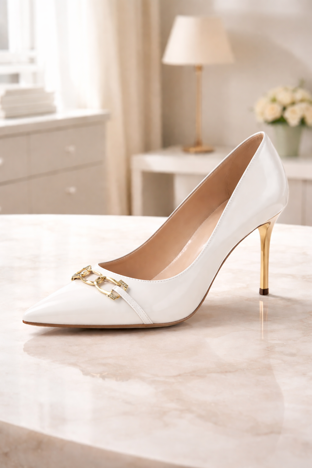 Classic High-Heel Court Shoes